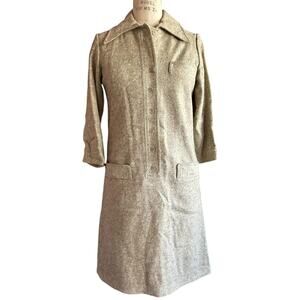 Vintage Dress Womens Size 6 Wool Collared Structured Jacket Style Winter Ready